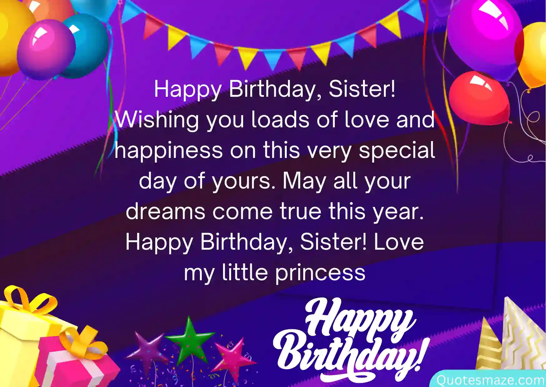 Happy Birthday Sister Quotes From Sister