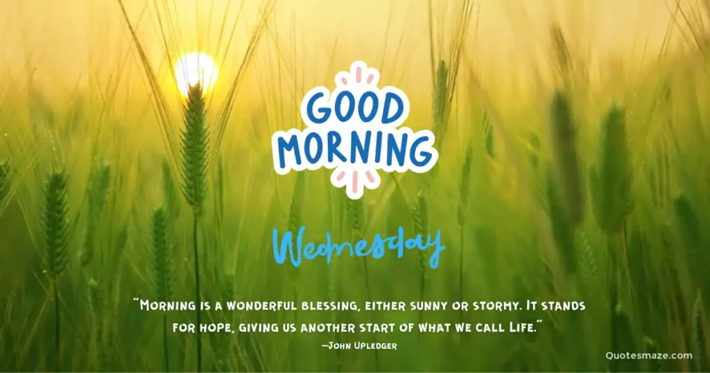 Wednesday Good morning Quotes